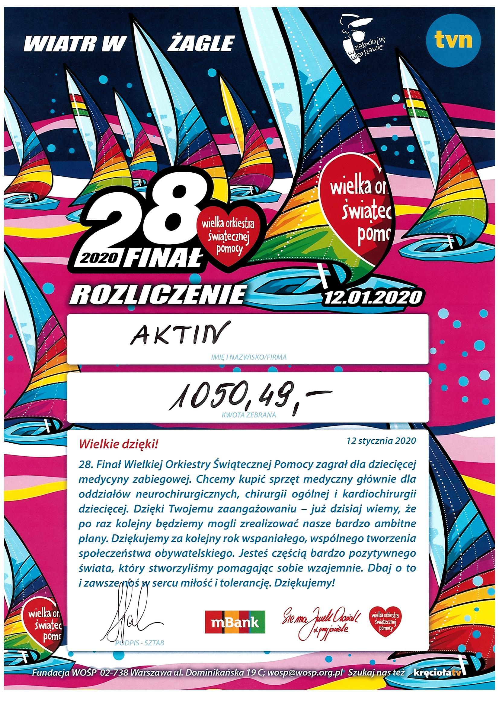 Pomagamy! 28 finał WOŚP!