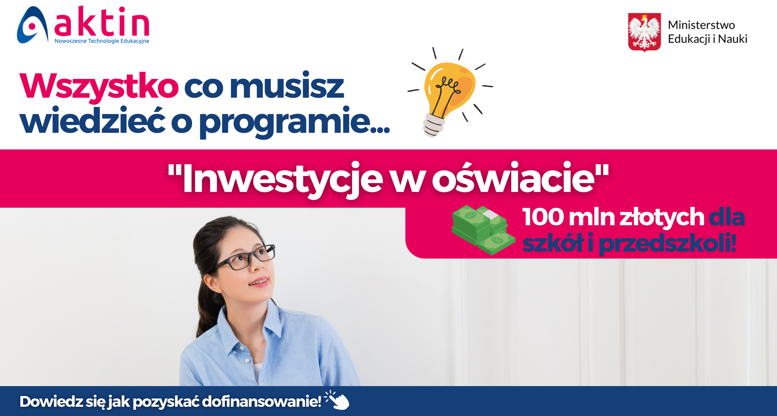 Wystartował program „Inwestycje w oświacie - 100mln dofinansowania dla szkół i przedszkoli!