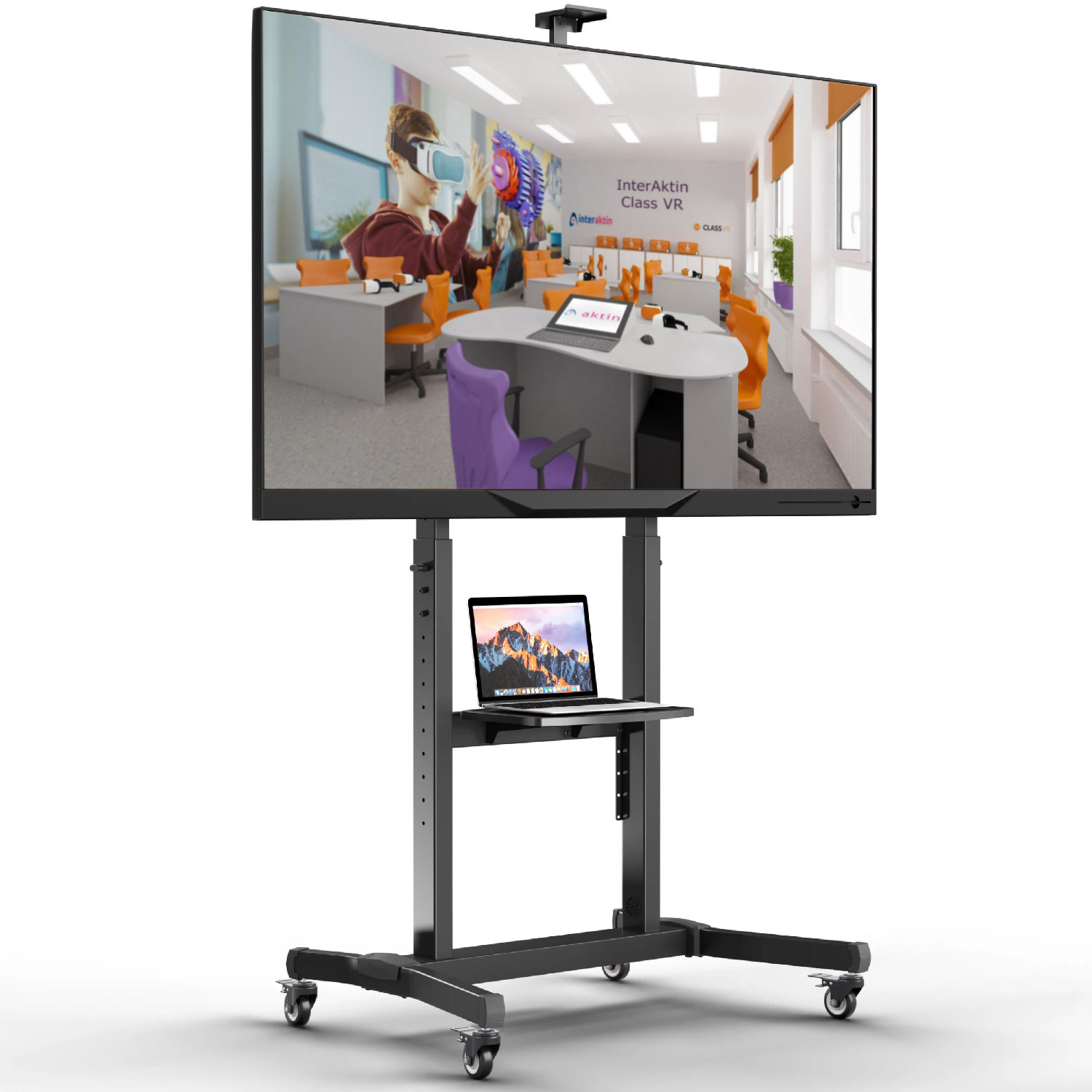 Monitor interaktywny 55" lub 65" + Oprogramowanie edukacyjne 7 Stojak TS1991