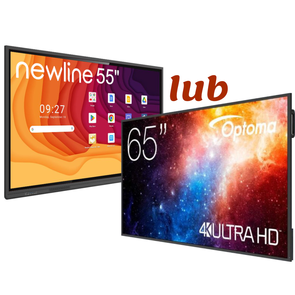 Monitor interaktywny 55" lub 65" + Oprogramowanie edukacyjne -