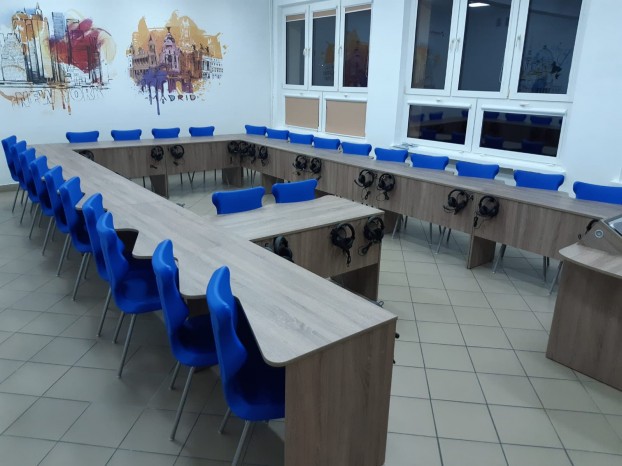 Pracownia językowa w Zespole Szkół nr 2 im. Unii Europejskiej w Rypinie